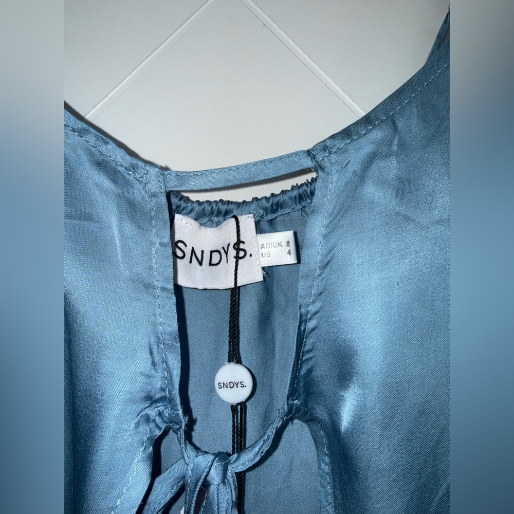 NWT SNDYS. X Revolve Saint Baby Blue Top Size: 4 - Picture 7 of 9